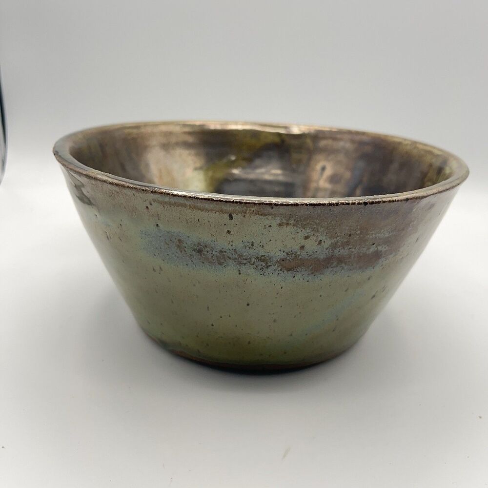 Studio Art Ceramic Bowl With Metallic Finish - Picture 8 of 14